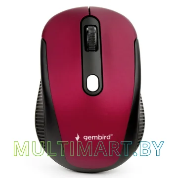 Мышь Gembird MUSW-420-1 (черный/красный)